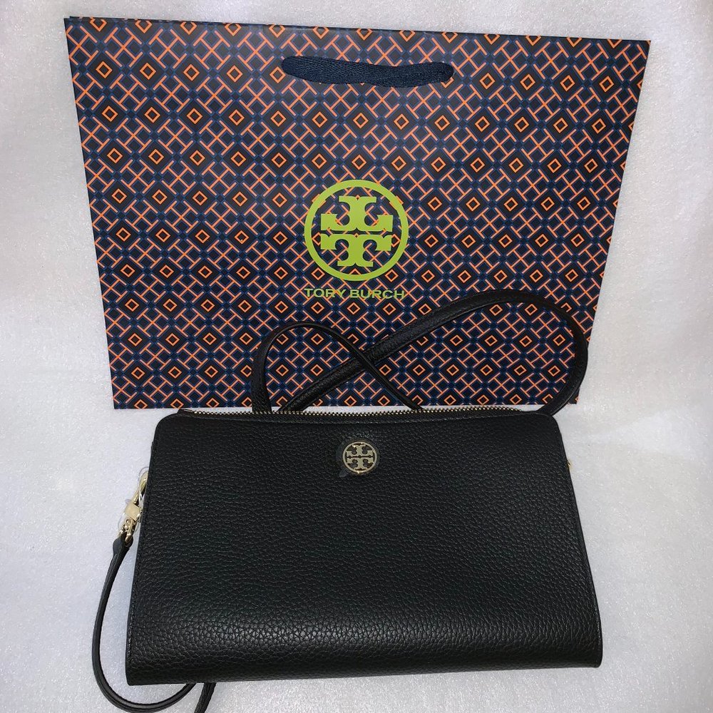 Tory Burch Robinson Pebbled Crossbody Brand New